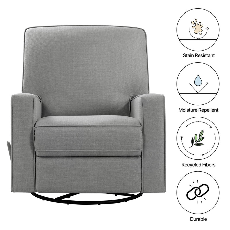 Asjmreye  Nursery Swivel Glider Fabric Manual Recliner Chair