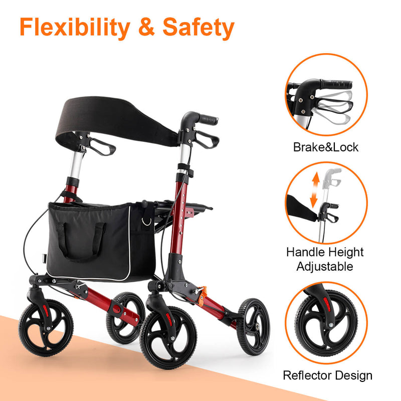 lightweight_foldable_portable_4_wheel_rollator_walker_with_seat_for_seniors_red