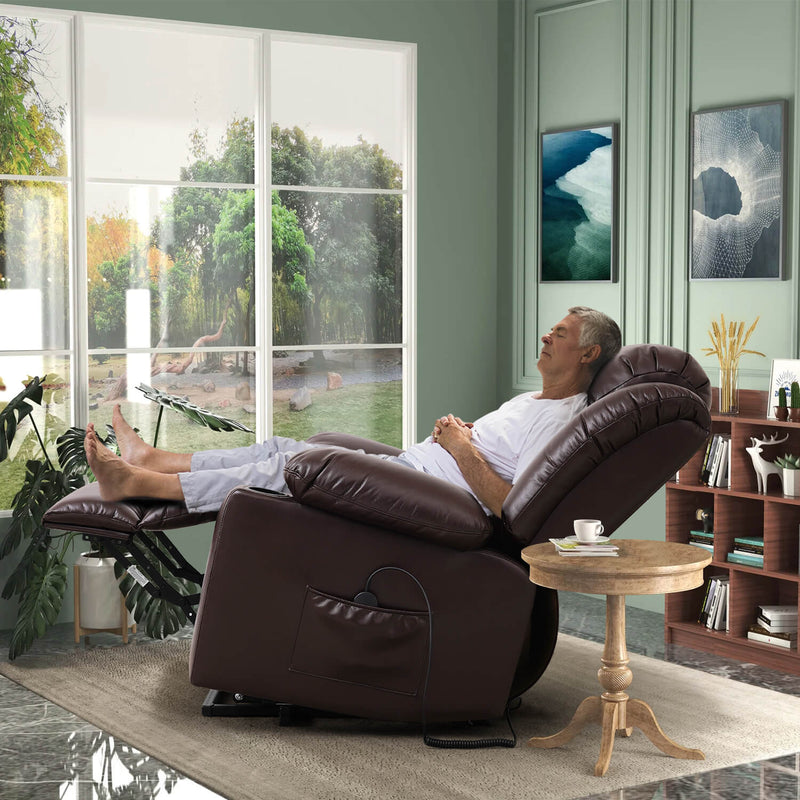 Luxury Power Lift Recliner Chair With Vibration Massage and Heating, 39.4" Width