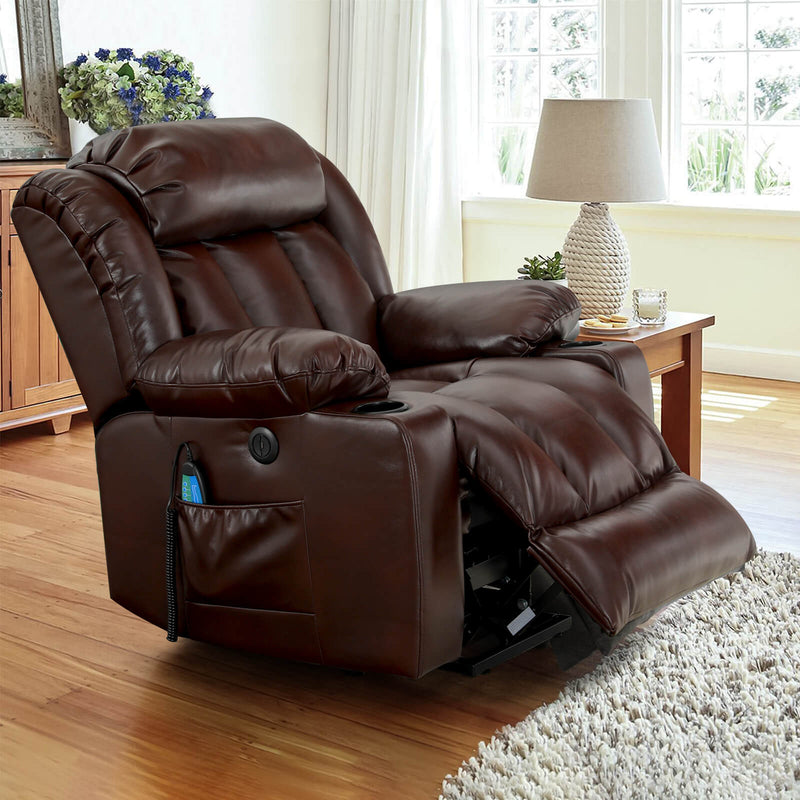 Luxury Power Lift Recliner Chair With Vibration Massage and Heating, 39.4" Width