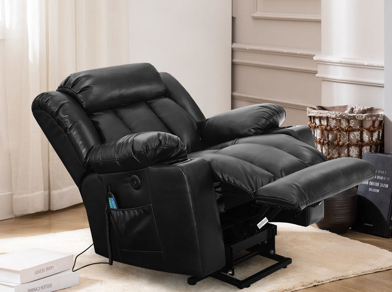 Luxury Power Lift Recliner Chair With Vibration Massage and Heating, 39.4" Width